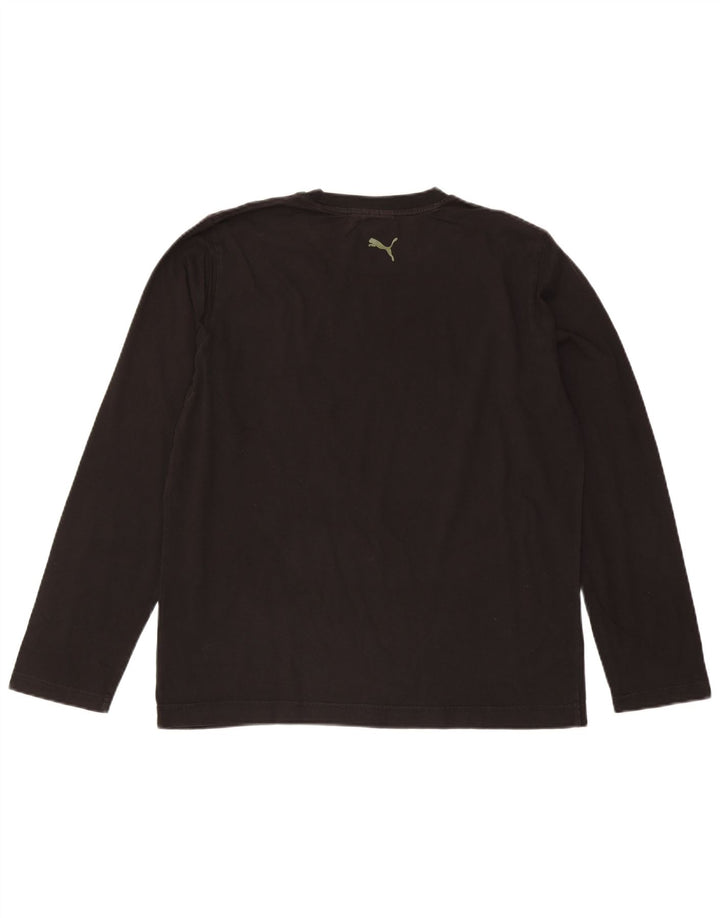 Puma Hombre Gráfico Top Manga Larga Grande Negro
