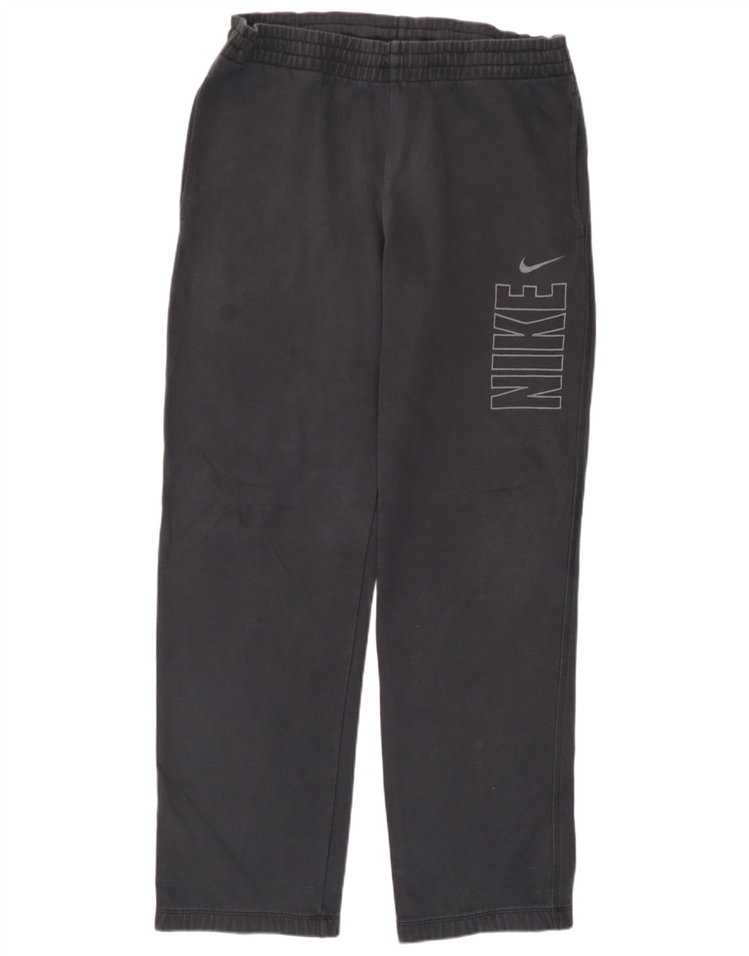 Nike Pantalones De Chándal Gráficos De Algodón Negro Mediano