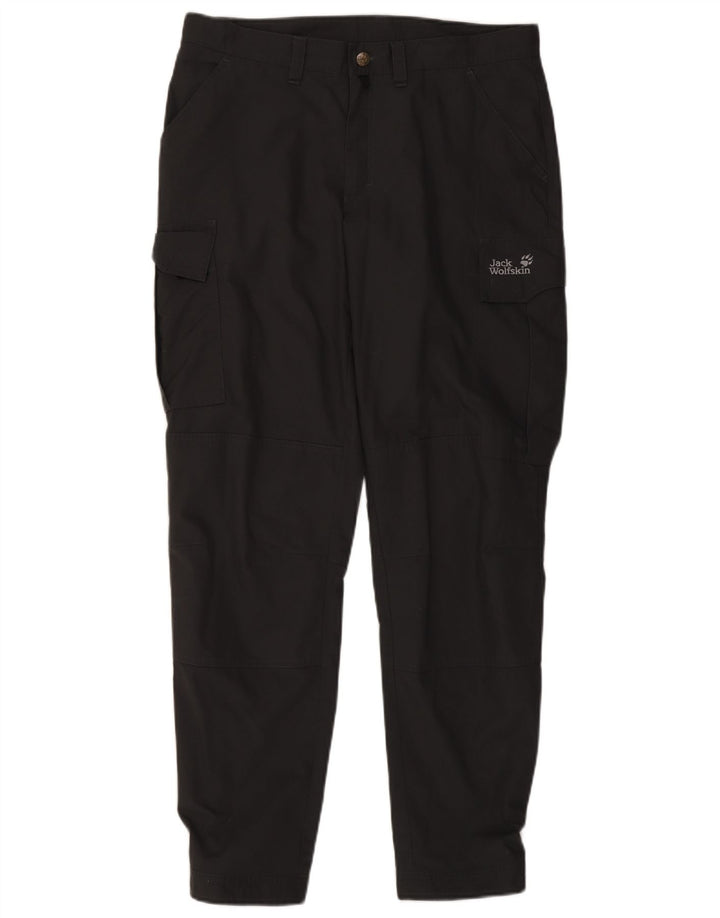 Jack Wolfskin Pantalones tipo joggers cargo para mujer W34 L32 Poliéster gris