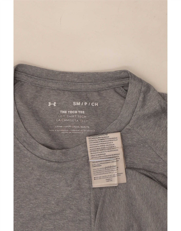 Camiseta Under Armour Hombre Top Small Gris Poliéster