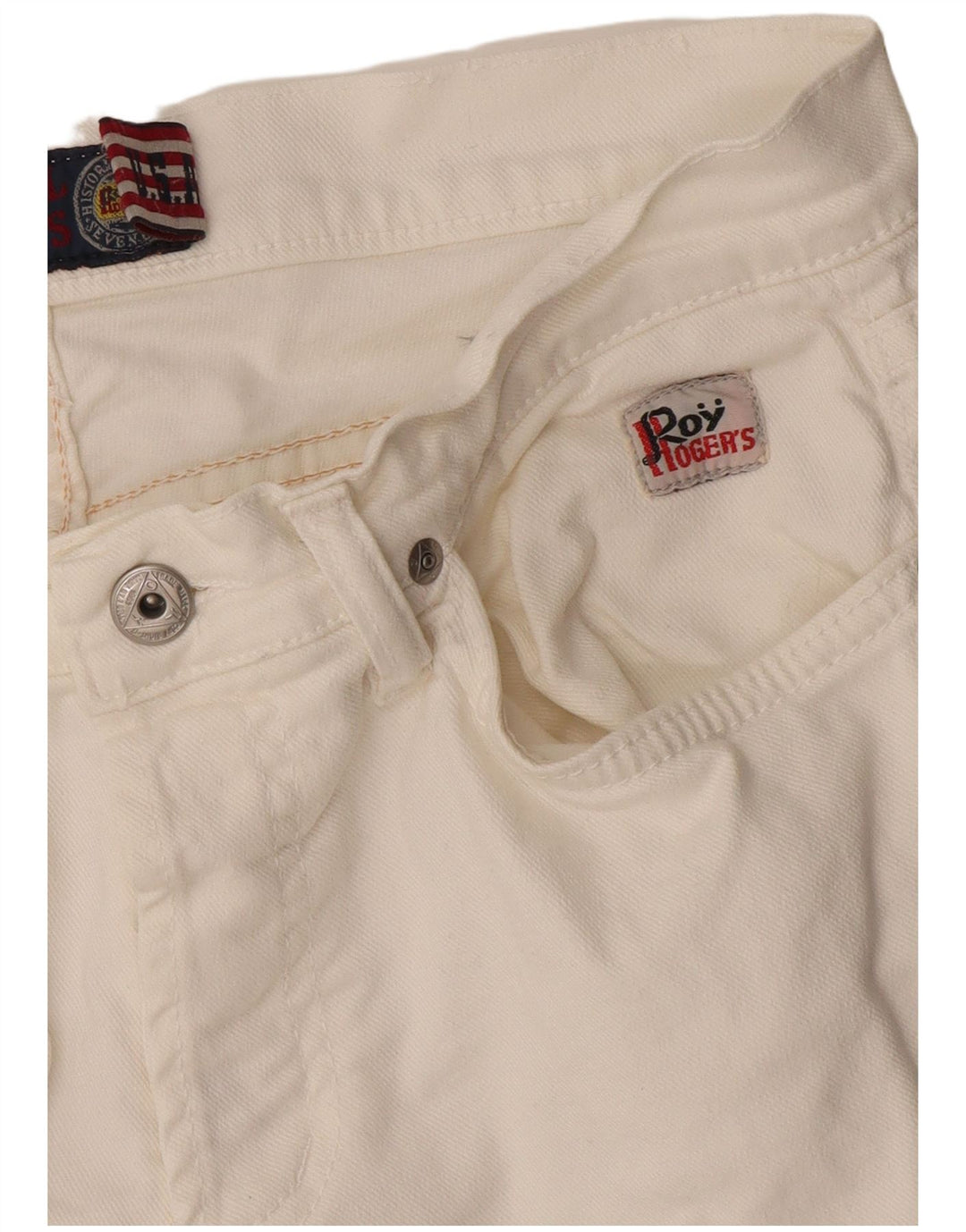 Roy Rogers Vaqueros ajustados bajos para mujer W30 L32 Blanco