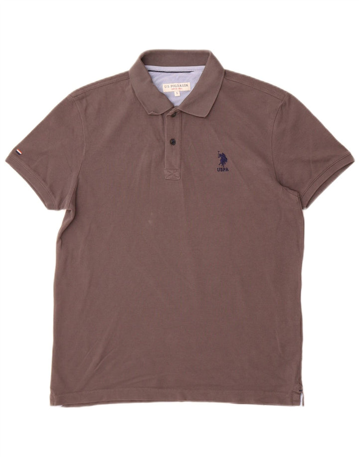 Asociación de Polo de EE. UU. Polo Hombre Pequeño Algodón Gris