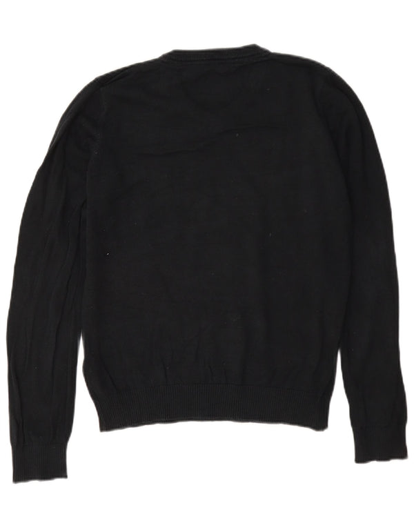 Marks & Spencer Jersey ajustado con cuello en V para niños 12-13 años Algodón negro