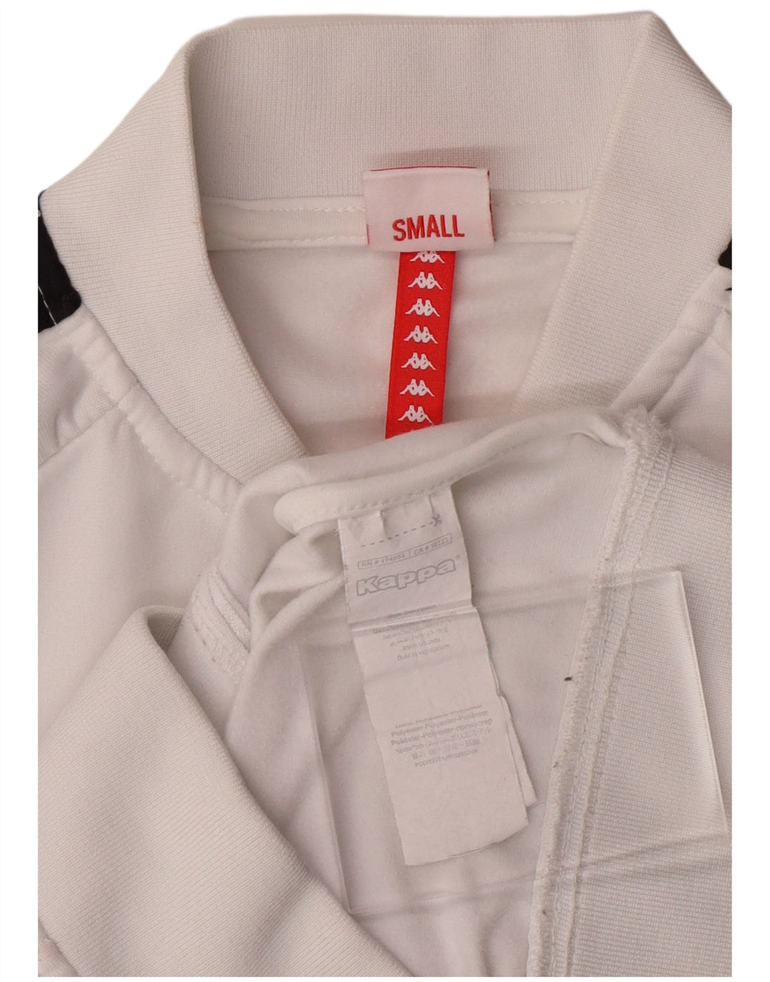 KAPPA Chaqueta de chándal gráfica para niñas 11-12 años pequeña blanca