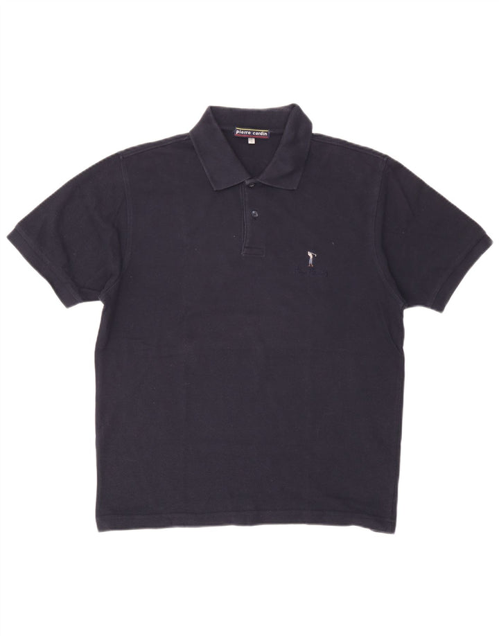 Pierre Cardin Polo para hombre pequeño azul marino