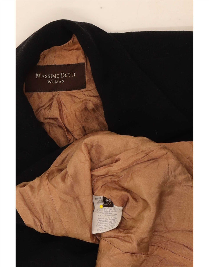 Massimo Dutti Chaqueta Blazer De 4 Botones Mujer EU 38 Small Lana Negra