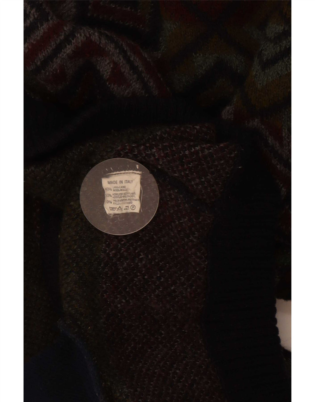 Pimet Cárdigan Hombre XL Lana Geométrica Multicolor