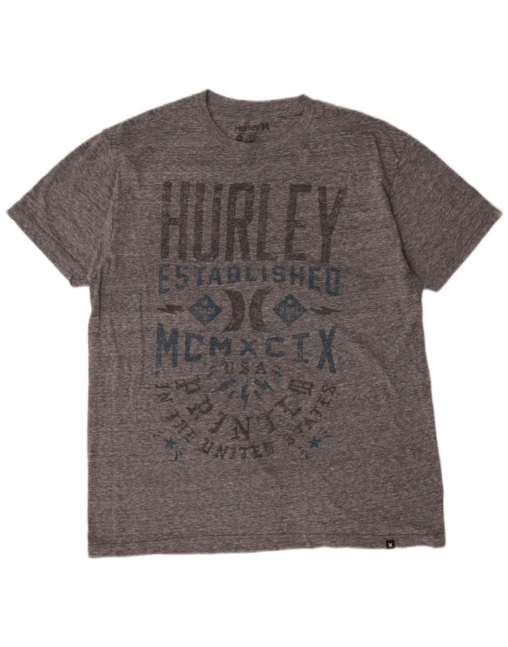 Hurley Camiseta Estampada De Ajuste Regular Para Hombre Gris Medio