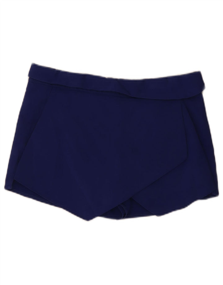 Zara Mujer Shorts Medium W28 Azul Marino Algodón