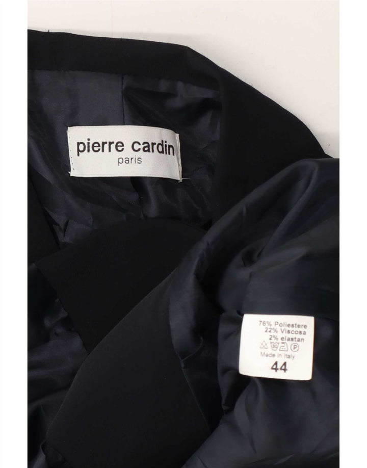 Pierre Cardin Chaqueta Blazer de Manga 3/4 para Mujer IT 44 Azul Marino Medio