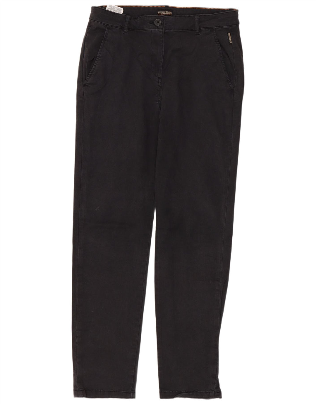NAPAPIJRI Pantalón chino recto Geographic para mujer W28 L29 Algodón negro
