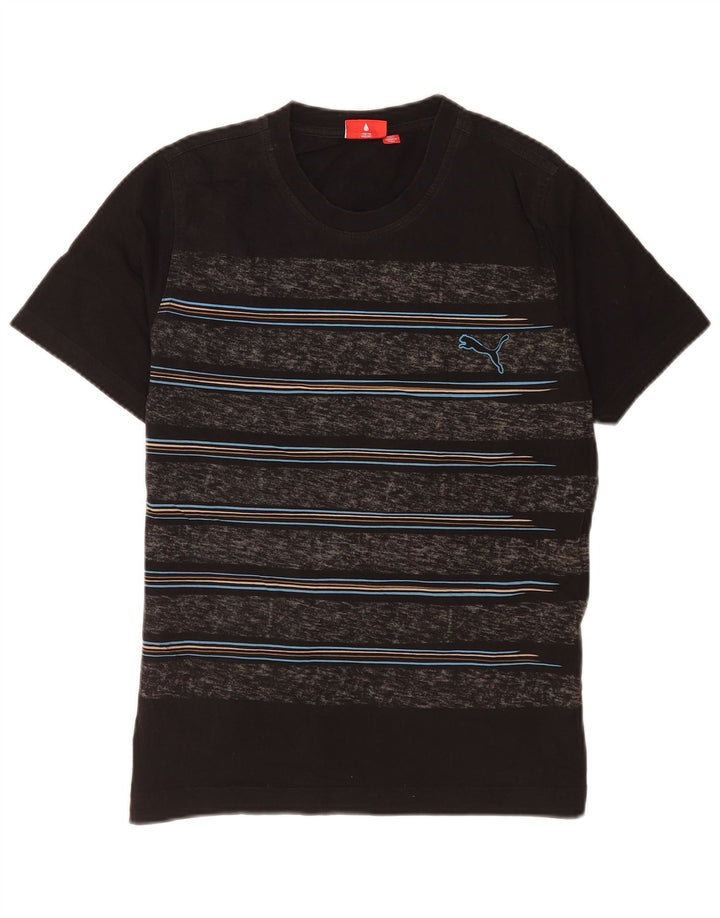 Camiseta Puma Hombre Top Medium Negro Rayas