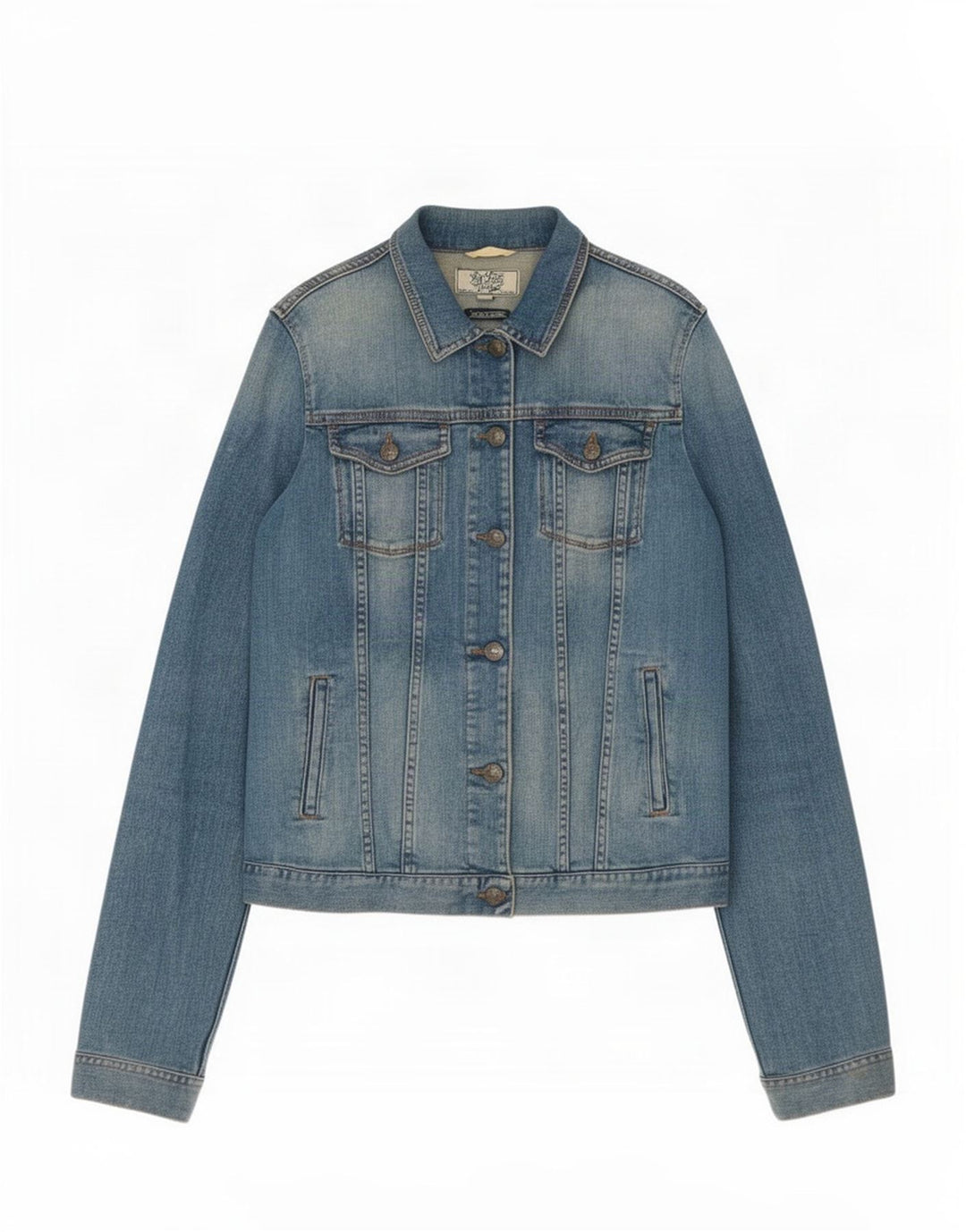 Chaqueta vaquera para mujer Fat Face UK 12 Algodón azul medio