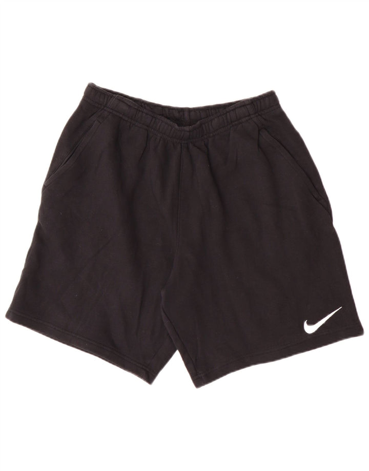 Nike - Pantalones cortos deportivos holgados para hombre, algodón negro mediano