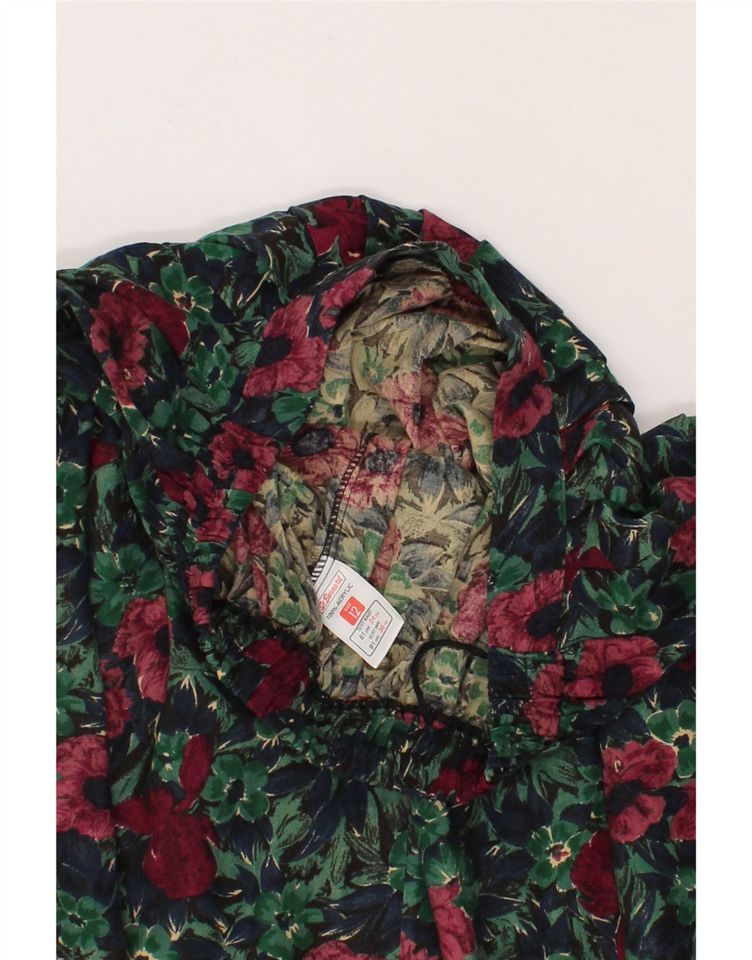ST. BERNARD Womens Pleated Skirt UK 12 Medium W30 Multicoloured Floral Vintage St. Bernard and Second-Hand St. Bernard from Messina Hembry 