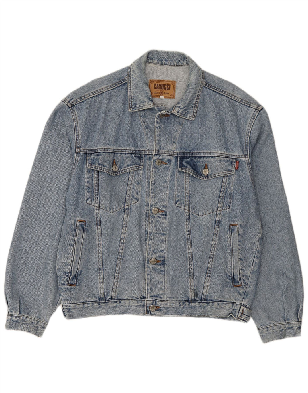 Cassuci Chaqueta vaquera para hombre UK 38 Algodón azul medio