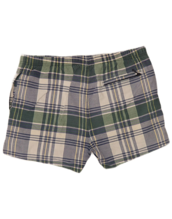Nautica Bañador Hombre De Algodón A Cuadros Verde Medio