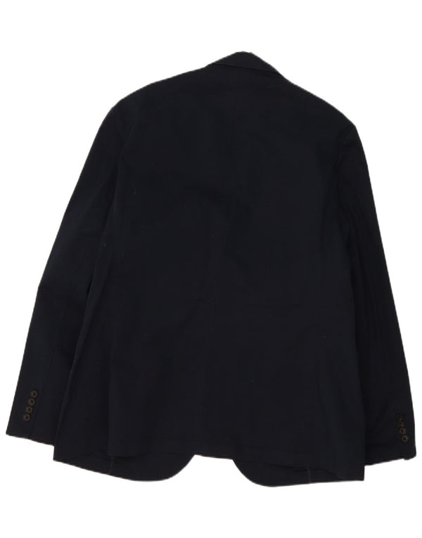 Marks & Spencer Chaqueta tipo blazer de 2 botones para hombre UK 44 XL Algodón azul marino