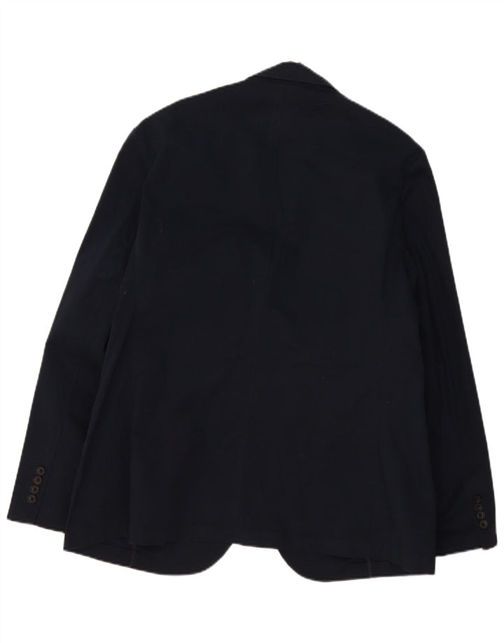Marks & Spencer Chaqueta tipo blazer de 2 botones para hombre UK 44 XL Algodón azul marino