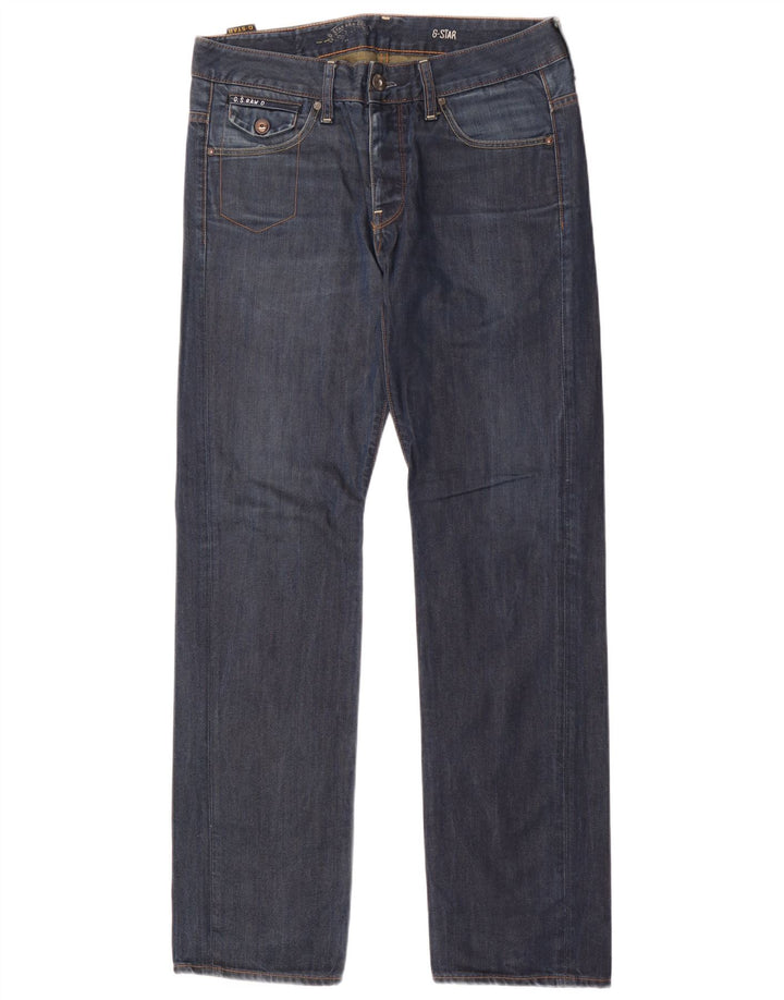 Vaqueros rectos para hombre G-Star W31 L34 Algodón azul marino
