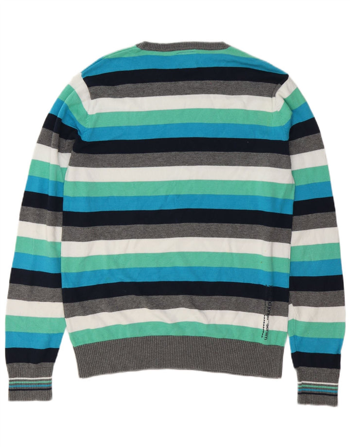 Jack & Jones Jersey con Cuello Redondo para Hombre, Jersey Grande, Rayas Multicolores