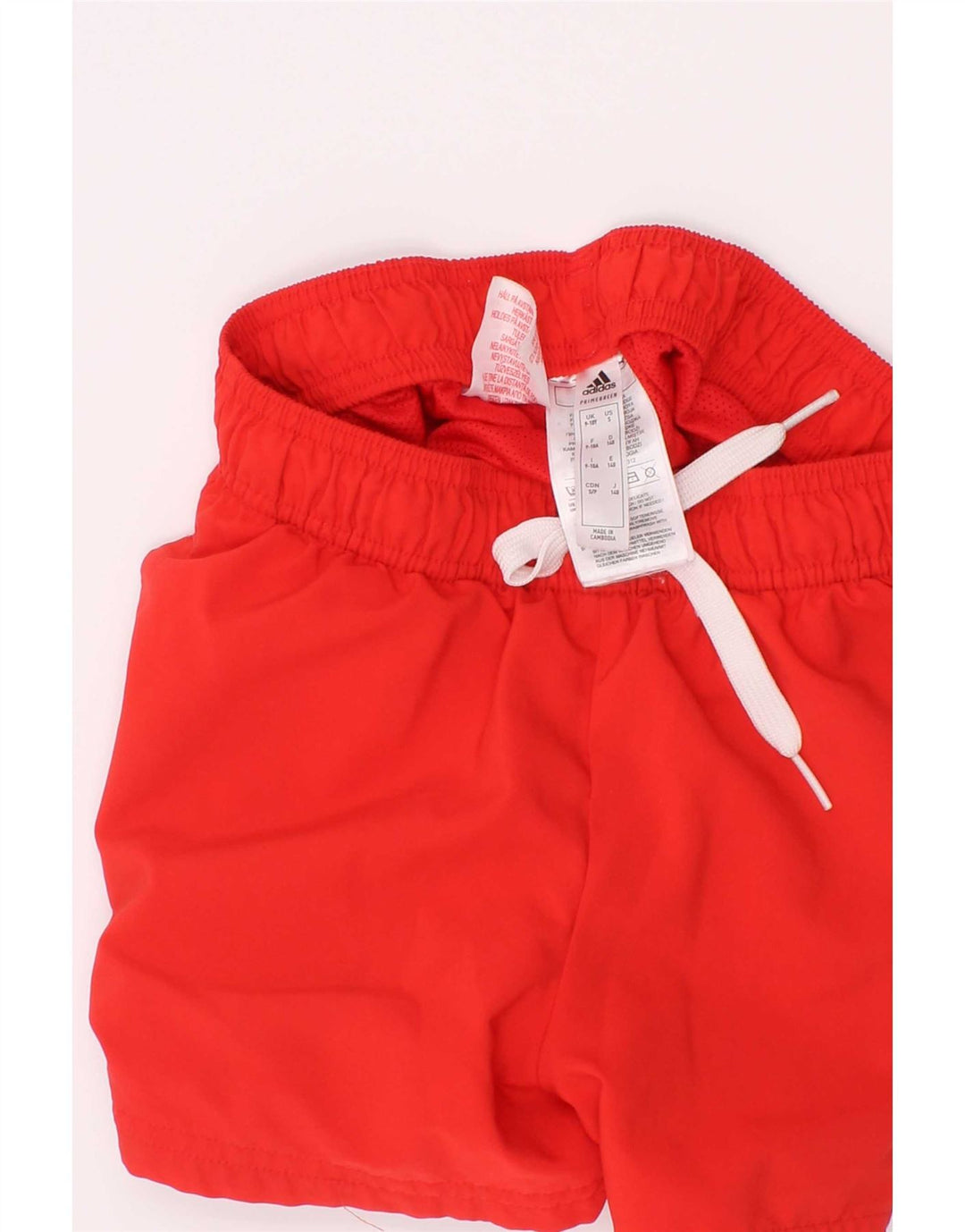 Adidas Pantalón corto deportivo para niño 9-10 años Rojo Poliéster