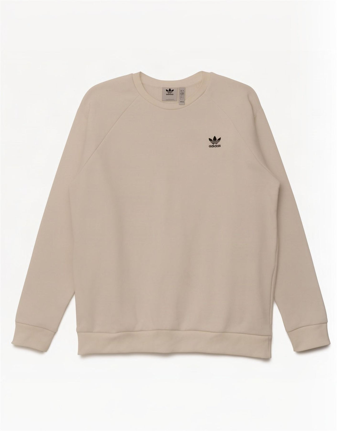 Adidas Hombre Sudadera Jumper Grande Blanco Algodón