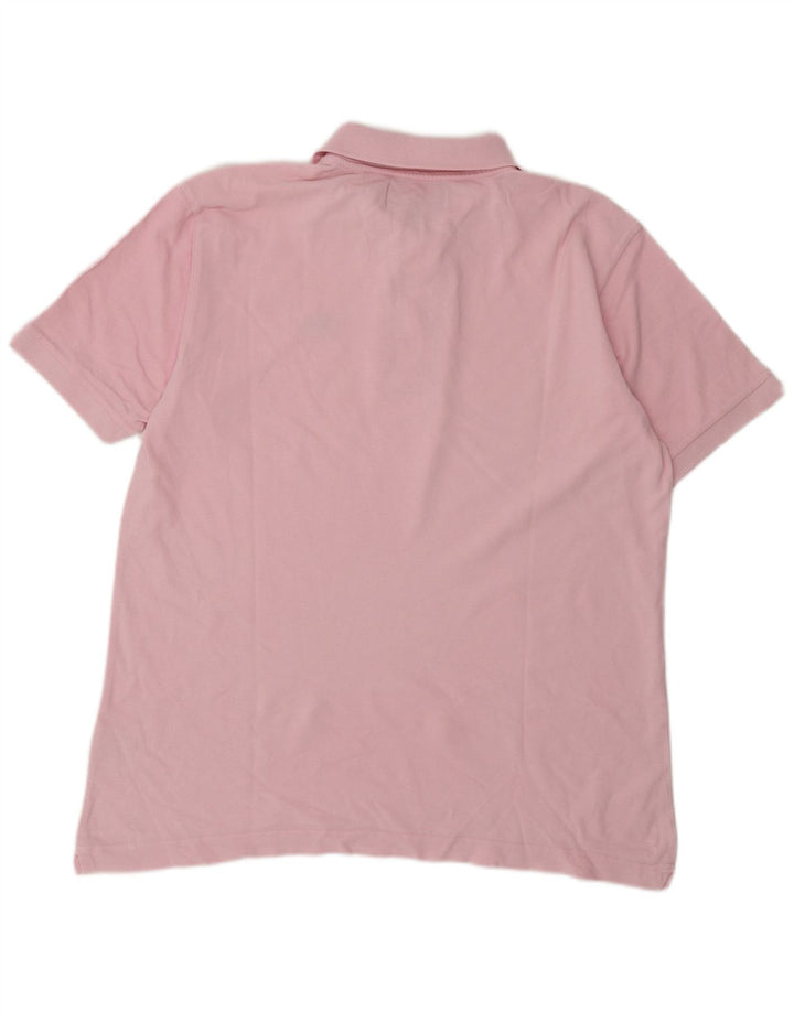 Polo Kappa Hombre Grande Rosa Algodón