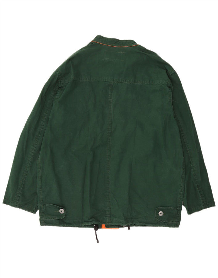 SERGIO TACCHINI Chaqueta utilitaria para hombre UK 42 XL Algodón verde