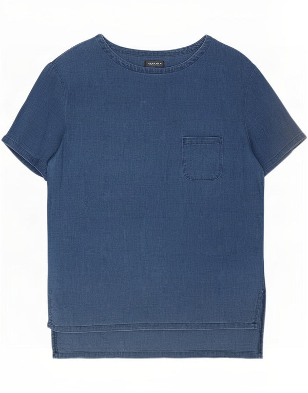 Zara Hombre Camiseta Top Small Azul Marino