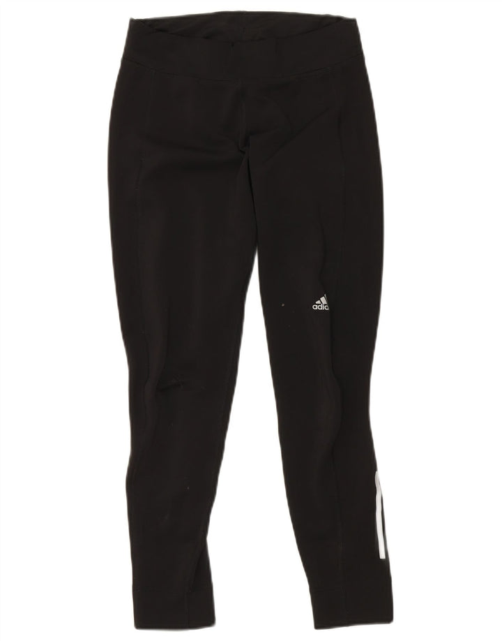 Adidas Leggings para mujer Reino Unido 8/10 Pequeño Negro Poliéster