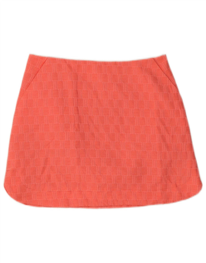 Topshop Minifalda para mujer UK 10 Small W28 Poliéster geométrico rosa