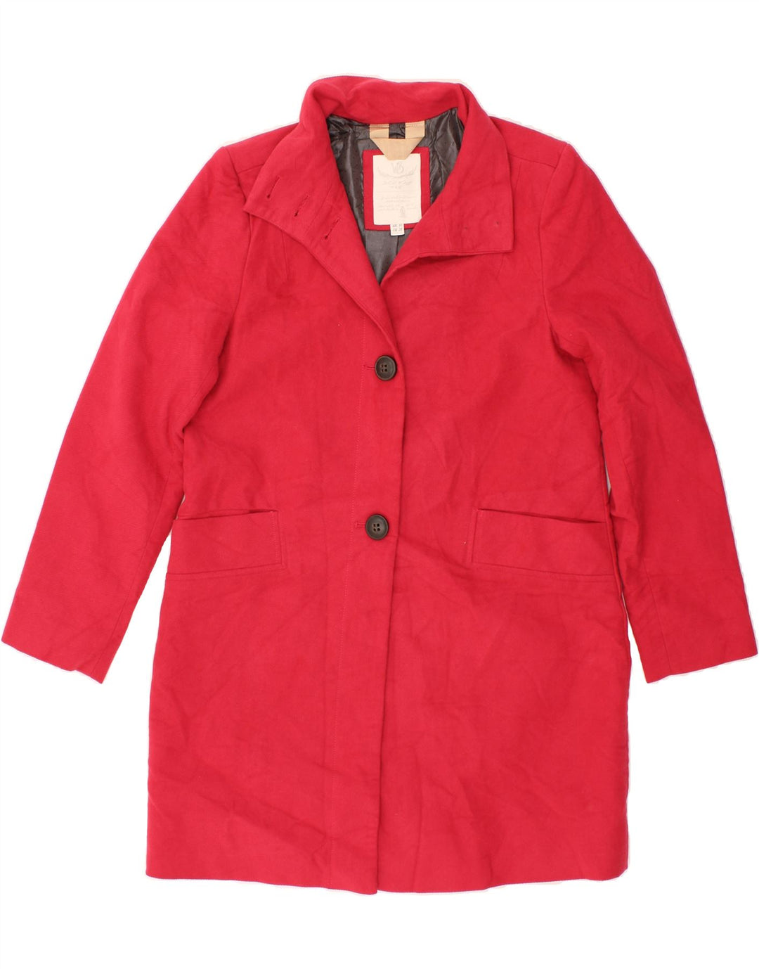 WHITE STUFF Womens Overcoat UK 10 Small Red Cotton Vintage White Stuff and Second-Hand White Stuff from Messina Hembry 