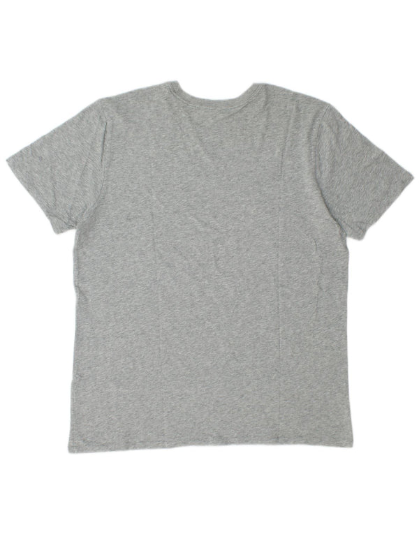 Nike Camiseta con gráfico de ajuste atlético para hombre, talla grande, gris moteado
