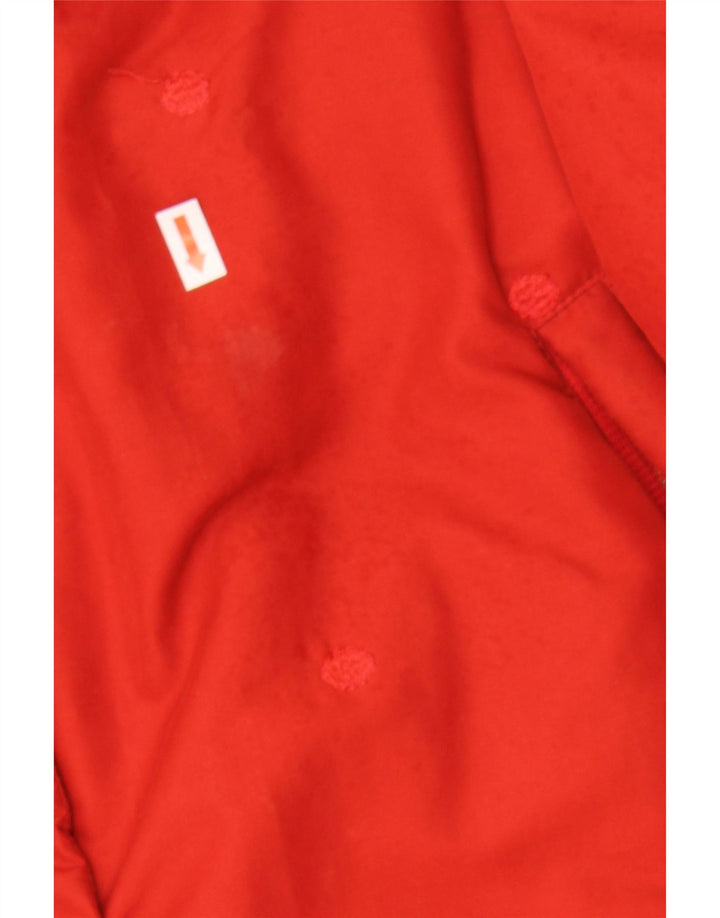 VINTAGE Womens Oversized Windbreaker Coat IT 42 Medium Red Spotted Vintage Vintage and Second-Hand Vintage from Messina Hembry 
