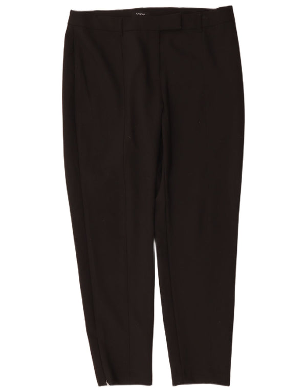 Marks & Spencer Pantalones de traje cónicos para mujer UK 46 Large W36 L30 Negro
