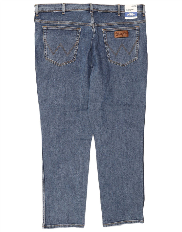 WRANGLER Vaqueros ajustados Texas para hombre W44 L30 Algodón azul