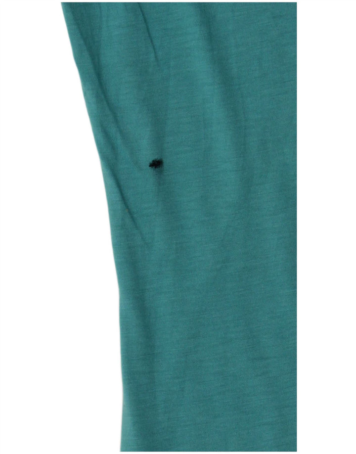 NIKE Camiseta ajustada con gráfico para mujer UK 40 Poliéster azul medio