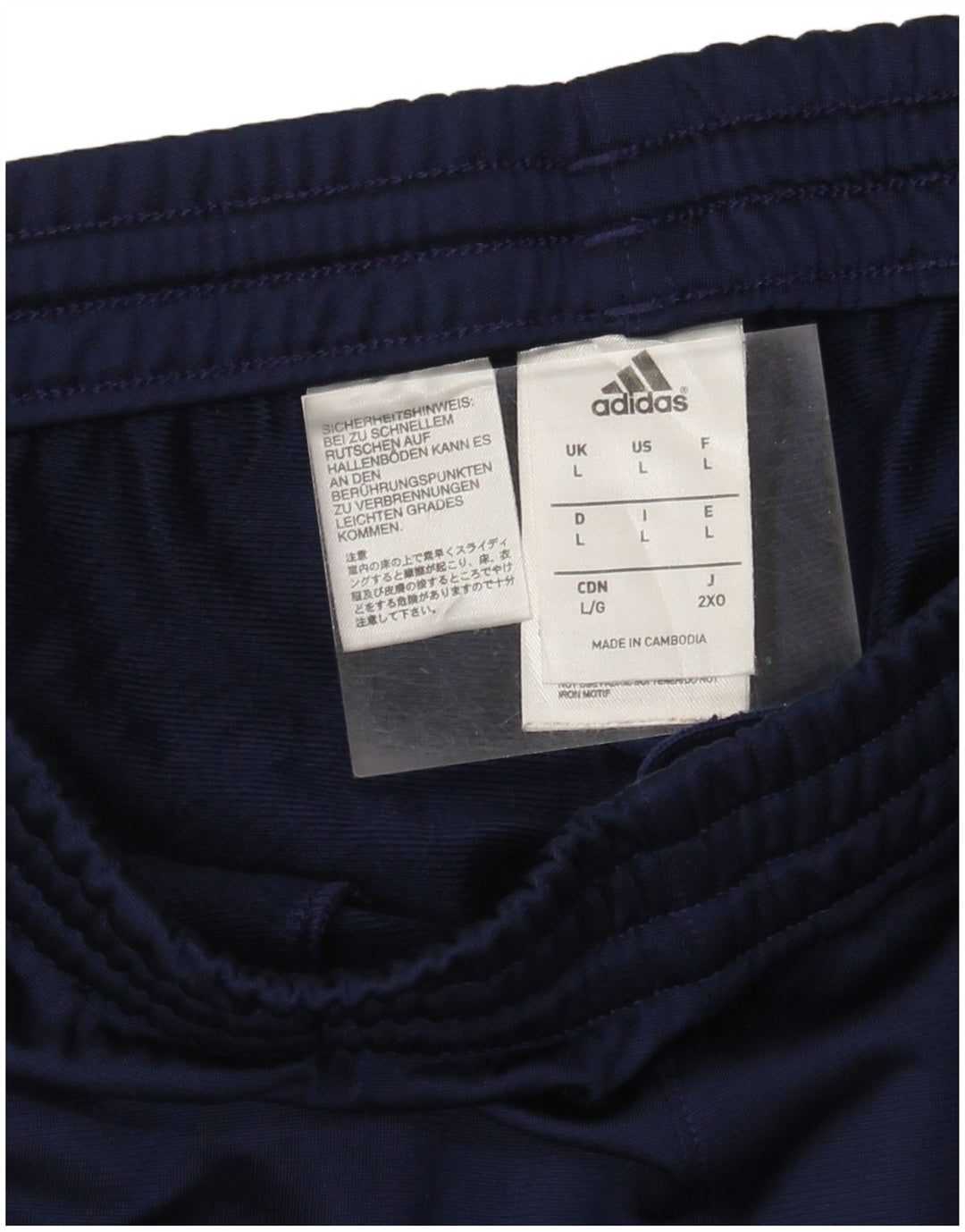 Adidas - Pantalones de chándal para mujer, talla 40, talla grande, poliéster, color azul marino