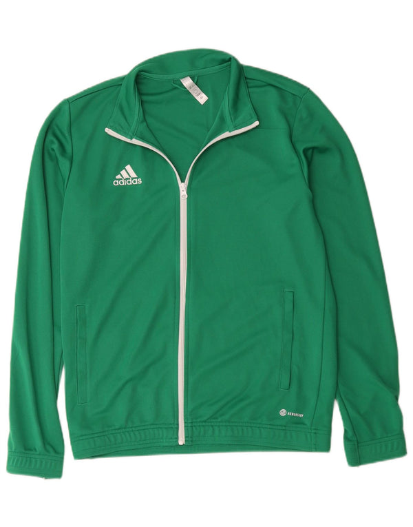 Adidas Hombre Aeroready Chándal Top Chaqueta Poliéster Verde Medio