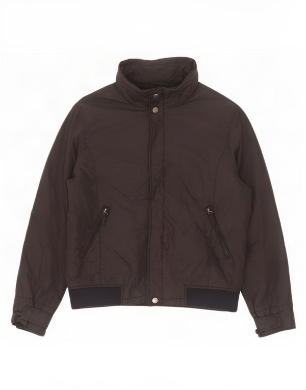Zara - Chaqueta cortavientos con capucha para hombre, talla 40, color negro