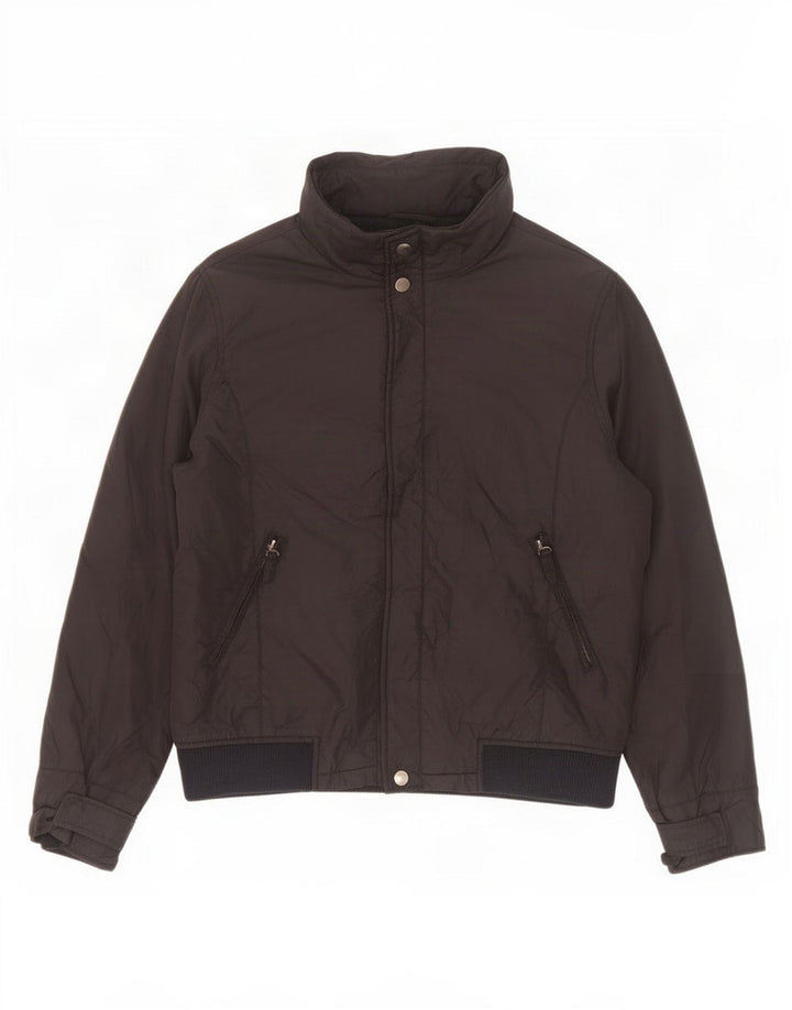 Zara - Chaqueta cortavientos con capucha para hombre, talla 40, color negro