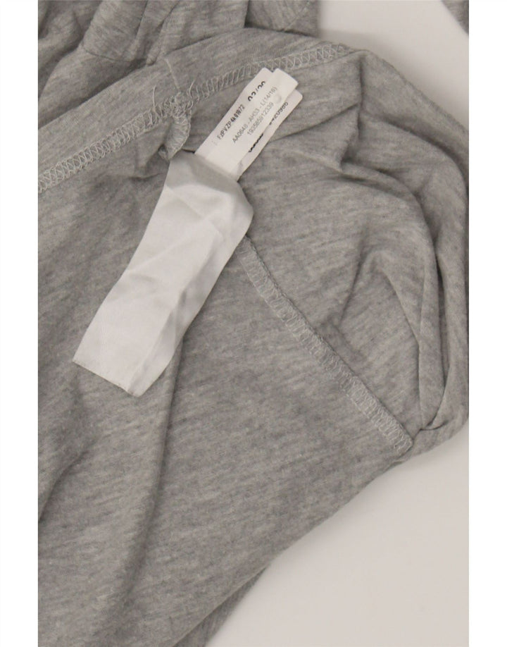 ADIDAS Womens Graphic Top Long Sleeve UK 12 Medium Grey Vintage Adidas and Second-Hand Adidas from Messina Hembry 