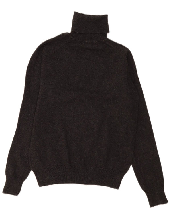 Zara - Jersey con cuello vuelto para mujer, talla 40, talla grande, algodón gris