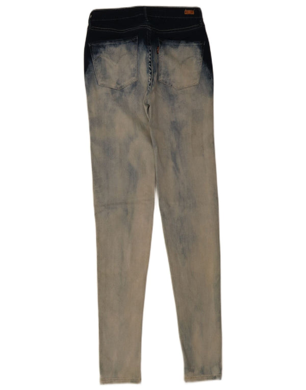 Levi's Vaqueros Pitillo Mujer W25 L30 Algodón Geométrico Azul