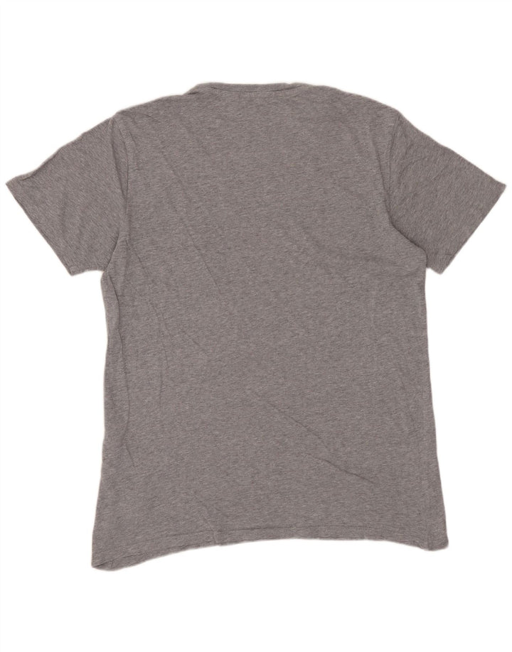 LEVI'S Camiseta gráfica para hombre Top de algodón moteado gris medio
