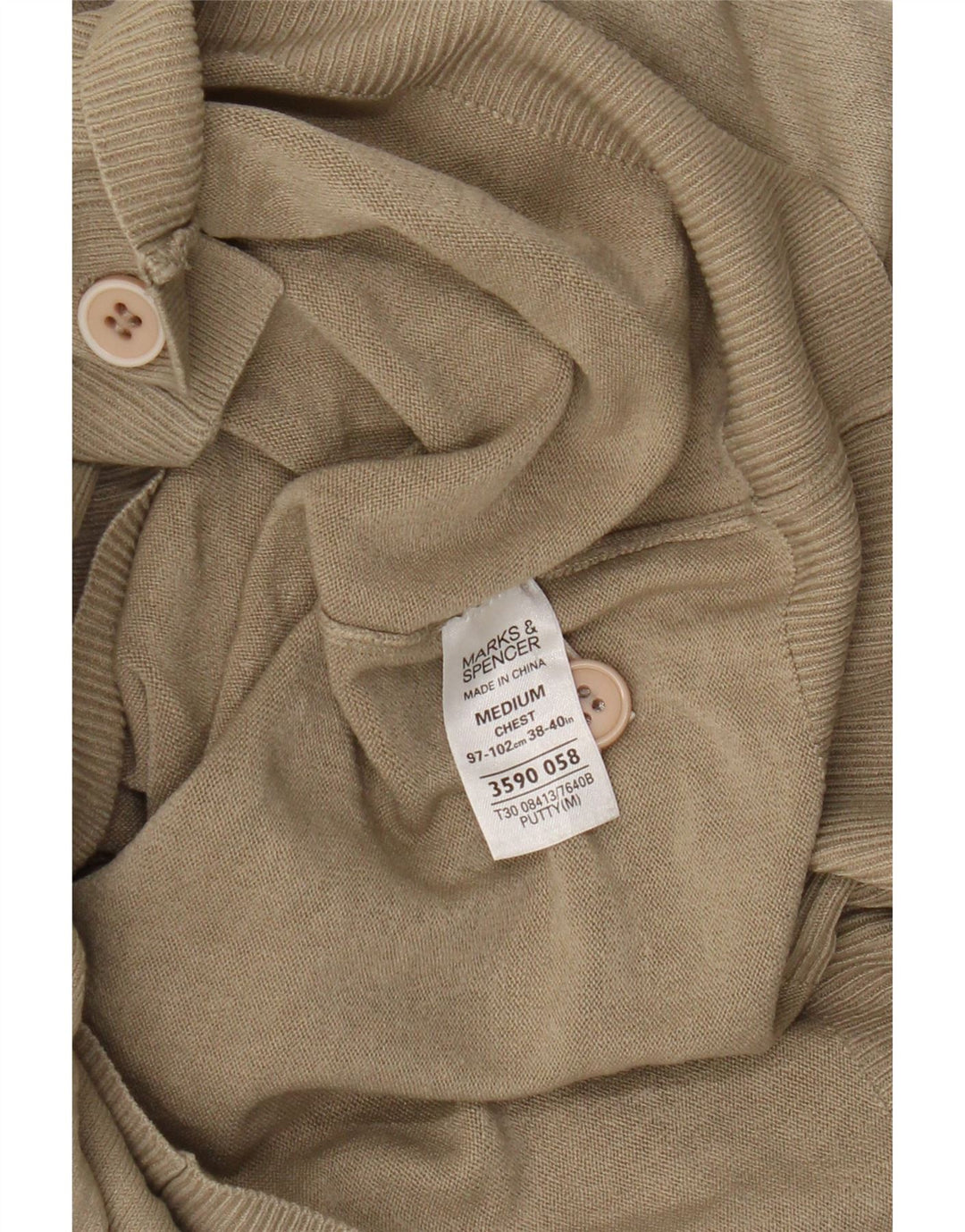 Marks & Spencer - Cárdigan azul para mujer, talla 40, talla M, color beige
