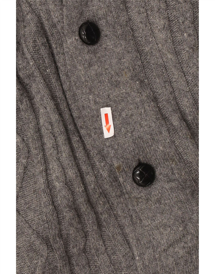Marks & Spencer Suéter tipo cárdigan azul Harbor para hombre 2XL Gris moteado