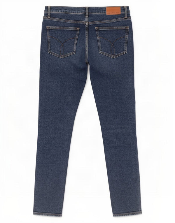 Vaqueros pitillo para mujer Calvin Klein W27 L30 Algodón azul