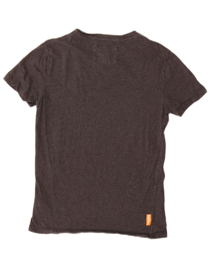 Superdry Hombre Camiseta Top Small Gris Algodón
